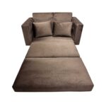 Sofá Cama de Madera de Pino Sólida y Espuma de Alta Densidad - Imagen 3