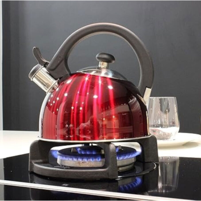 Tetera Silbadora 2L Magefesa Sabal – Roja, Ruidosa y Resistente - Imagen 2