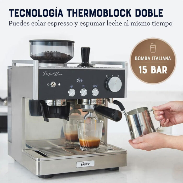 Cafetera Oster para Espresso Perfect Brew Máxima BVSTEM7400 - Imagen 3