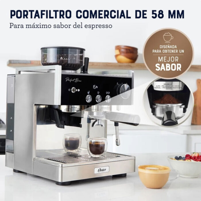 Cafetera Oster para Espresso Perfect Brew Máxima BVSTEM7400 - Imagen 7