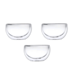 Set Bowl de Vidrio Doble Pared 350 ml