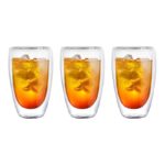 Set de 3 Vasos de Vidrio Doble Pared – 450 ml de Resistencia y Estilo