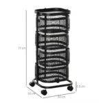 Estante Organizador Vertical de 4 Niveles con Ruedas - Imagen 4