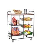 Carrito organizador de cocina de 3 niveles con ruedas - Imagen 3