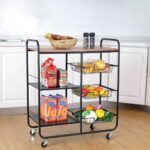 Carrito organizador de cocina de 3 niveles con ruedas - Imagen 4