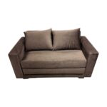 Sofá Cama de Madera de Pino Sólida y Espuma de Alta Densidad - Imagen 2