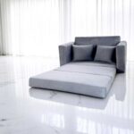 Sofá Cama de Madera de Pino Sólida y Espuma de Alta Densidad - Imagen 6