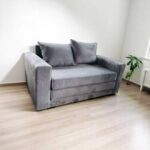 Sofá Cama de Madera de Pino Sólida y Espuma de Alta Densidad - Imagen 5