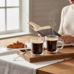 Set de Tazas 2pzs de Vidrio de Borosilicato Doble Fondo – 220 ml - Imagen 3
