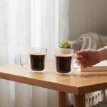 Set de Tazas 2pzs de Vidrio de Borosilicato Doble Fondo – 220 ml - Imagen 2