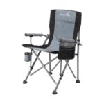 Silla para camping portátil para exteriores 150kg gris claro