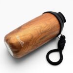 Vaso termo para bebidas frio-calor 6h acero inox 500ml madera - Imagen 2